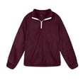 thumbnail image 5 of FRSASU Women'S Plus Size Top,Zipper Patchwork Long Sleeves Tops Plush Pullover Sweatshirt, 5 of 9