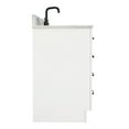 thumbnail image 5 of Ariel Hepburn 49 In. Rectangle Sink Vanity With Carrara White Countertop In White, 5 of 9