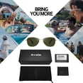 thumbnail image 5 of Joopin Polarized Oval Aviation Sunglasses for Women Men Retro 90s Trendy Designer Sun Glasses Driving Fishing Golf UV400（Green）, 5 of 8