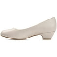 thumbnail image 3 of Journee Womens Saar Comfort Insole Round Toe Block Heel Pumps, Widths Available, 3 of 10