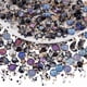 thumbnail image 1 of Aproximadamente 529 piezas de kits de cuentas con forma de estrella y luna, espaciadores de vidrio surtidos, cuentas estéticas para pulseras, collares, colgantes y aretes, serie morado oscuro., 1 of 9