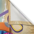 thumbnail image 3 of Ambesonne Flip Flop Kitchen Curtains, 3D Travel Suitcase, 55"x39", Multicolor, 3 of 3