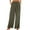 Army Green, variant on BLVB Women Cotton Linen Pants Summer Casual Loose Wide Leg Palazzo Pants Drawstring High Waist Flowy Beach Trousers with Pockets