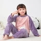 thumbnail image 1 of Pijamas de felpa para niños y niñas, ropa de dormir cálida de dinosaurio de dibujos animados para bebés, ropa de noche de invierno para adolescentes, 1 of 4