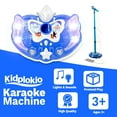 thumbnail image 4 of Kidplokio Music Karaoke Machine for Kids Microphone Lights Sounds MP3 Player, Blue, Boys Ages 3+, 4 of 7