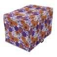thumbnail image 1 of Floral Dog Crate Cover, Funny Flowers Pointed Petals Print on Plain Backdrop, Easy to Use Pet Kennel Cover for Medium Large Dogs, 35" x 23" x 27", Quartz Marigold, by Ambesonne, 1 of 6