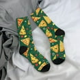 thumbnail image 5 of Pofeuu Pizza Print Crew Socks, Adult Running Hiking Socks for Youth and Adult, 5 of 6