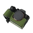 thumbnail image 4 of GadgetCom Camera Half Case Compatible with Sony Alpha 7RV A7R5 , Anti-Slip PU Leather Shell Protective Cover, 4 of 5