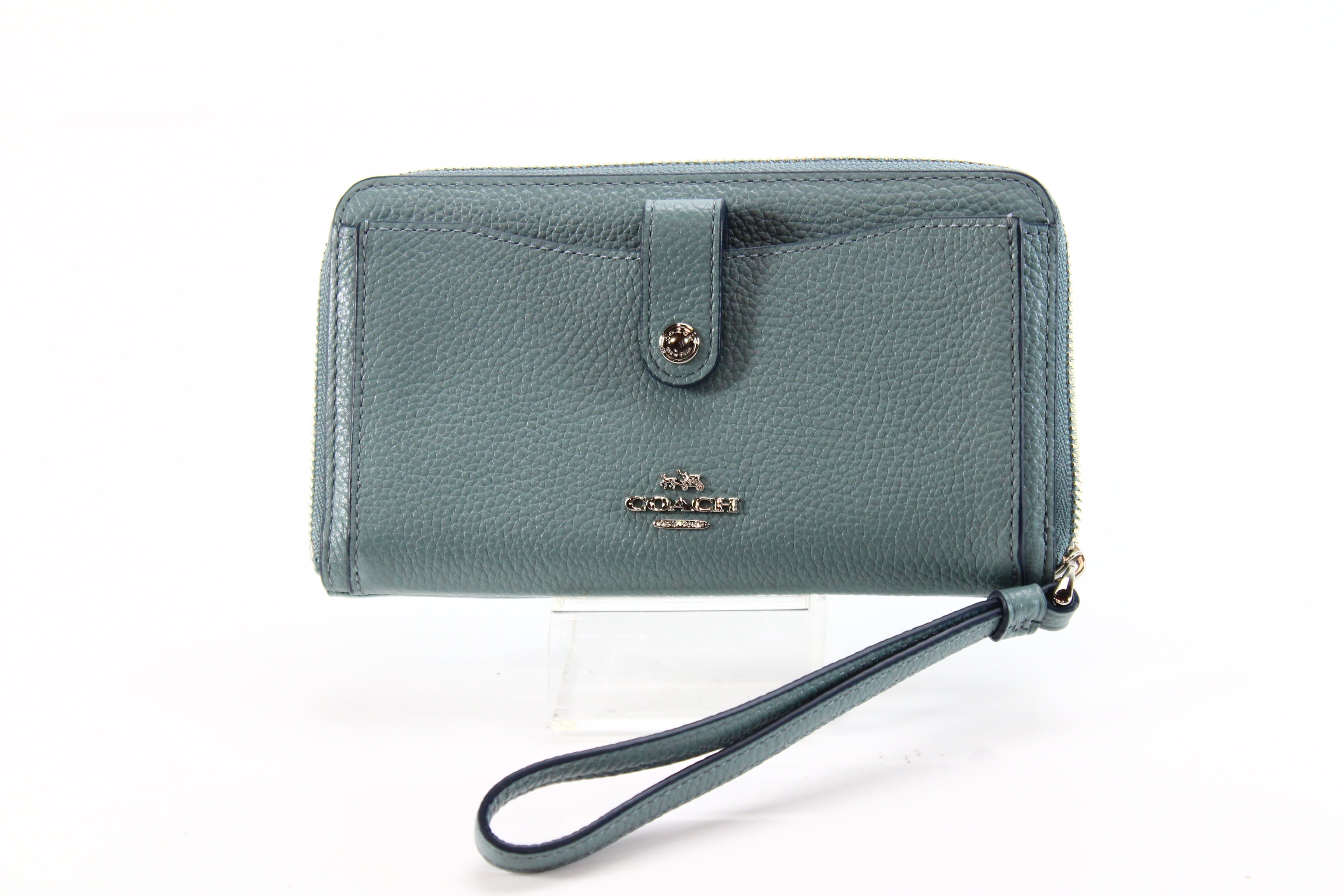coach large phone wallet wristlet