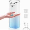 thumbnail image 1 of Dispensador automático de jabón líquido, dispensador de jabón de pared, recargable por USB, dispensador de jabón para manos y platos sin contacto, bomba impermeable para baño, 1 of 5