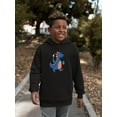 thumbnail image 2 of Dino With Toothbrush Hoodie Juniors -Image by Shutterstock,  x-Large, 2 of 4
