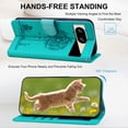 thumbnail image 2 of ELEHOLD Case for Google Pixel 8, Premium PU Leather Wallet Flip Case Folio Cover with Card Holder Kickstand,Green, 2 of 6