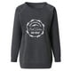 thumbnail image 4 of Puntoco moda mujer manga larga cuello redondo blusa estampada otoño casual pulóver tops Puntoco Puntoco-5404, 4 of 4