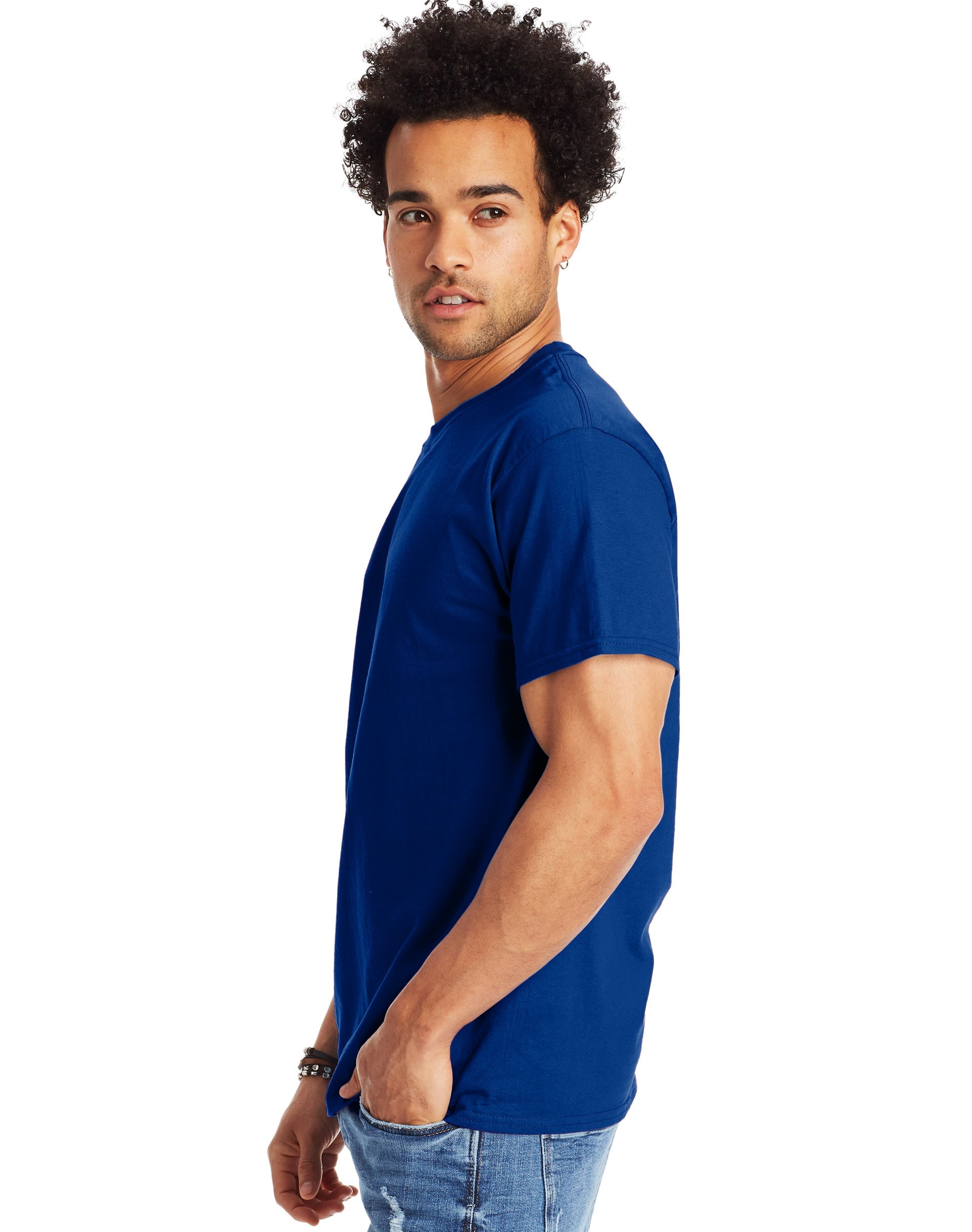 Hanes Authentic Men's T-Shirt Short Sleeve Tee Crewneck Big & Tall Sizes Available sz S-5XL