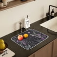 thumbnail image 5 of Yayeee Dish Drying Mat for Kitchen Counter 16" x 18" Microfiber Super Absorbent Coffee Decorative Pad, Gothic Floral Print, 5 of 9