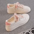 thumbnail image 4 of Zapatos blancos de mujer para otoño, zapatillas deportivas informales de cuero para mujer, zapatillas coreanas con tacón de aguja, 4 of 5