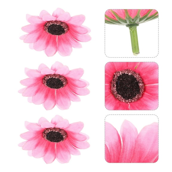 ELAYARD 50 Pcs Faux Sunflower Artificial Cloth Flowers for Wedding, Party, Home Decor and Craft Supplies