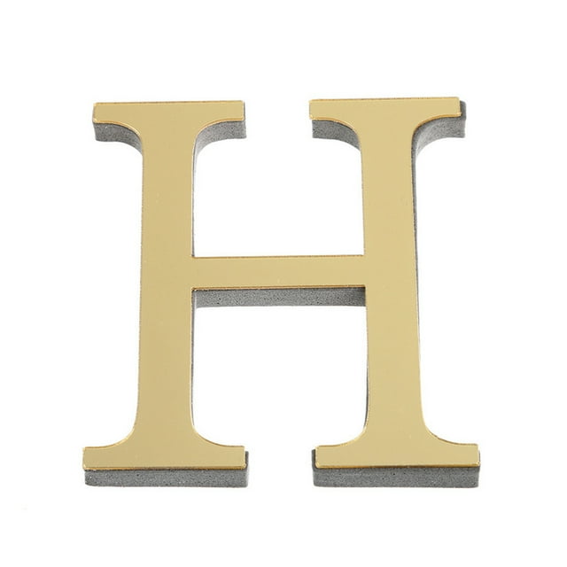 kiplyki 26 3D Mirror Letters DIY Acrylic Wall Sticker Decals Home Decor