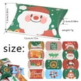 thumbnail image 3 of Zjunqe 12PCS Christmas Pillow Boxes Merry Christmas Kraft Gift Card Holder Box Xmas Theme Candy Jewellery Box for Xmas Holiday Small Gifts Party Favors Supplies gift card box, 3 of 7