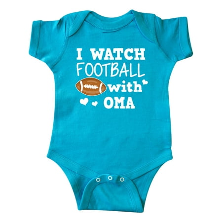 

Inktastic I Watch Football with My Oma Gift Baby Boy Bodysuit
