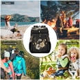 thumbnail image 7 of Backpack Cooler lunch bag 36 Can Capacity Insulated Bag for Camping, Beach, Hiking & Travel Moon Phases with Flowers and Stars, 7 of 7