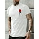 thumbnail image 1 of Camiseta con estampado de rosas: Camiseta informal de manga corta con estampado de rosas para verano - Camisetas para hombre, 1 of 5