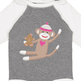 thumbnail image 4 of Inktastic Sock Monkey Gingerbread Boys or Girls Long Sleeve Baby Bodysuit, 4 of 5