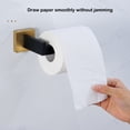 thumbnail image 1 of stanreset 1/2/3/5 Bathroom Hardware Set Stainless Steel Towel Bar Ring Paper Holder Multifunction Robe Hook Modern Style Rack Kit Black bar 1 Pc, 1 of 6