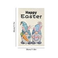 thumbnail image 3 of QuanTara Double-Sided Easter Garden Flag, 11.8"x17.7" Outdoor Spring Yard & Patio Decoration, Burlap Linen Banner for Easter Basket Fillers, Home Party Decor, 3 of 6