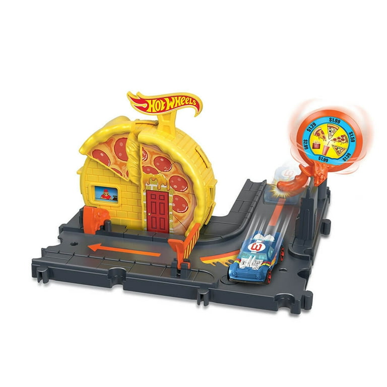 Hot Wheels City Speedy Pizza Pick-Up Track Set 