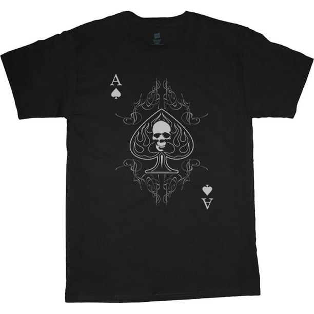 Decked Out Duds - Ace of Spades Decal Decal T-shirt Men's Tee Black ...