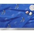 thumbnail image 2 of Soimoi Poly Georgette Fabric Dragonfly & Texture Fabric Prints By Yard 52 Inch Wide, 2 of 3