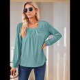 thumbnail image 4 of Túnica de Larga para Mujer, Color Verde Frijol, Talla XL, 4 of 9