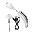 thumbnail image 4 of Lipstore Cordless Hand Mixer Compact Electric Egg Beater for Kitchen Baking Cake Shop Silver White, 4 of 8
