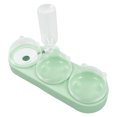 thumbnail image 2 of 3 In 1 Water Feeder Bowls, PP Odourless Cat Double Food Bowls Splash Proof Slip Resistance Cervical Spine Protection  For Dogs Light Green, 2 of 8