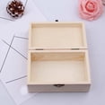 thumbnail image 2 of Caja de Almacenamiento de Joyería de Pino Hebilla Caja de Almacenamiento de Joyería Antipolvo Caja de Almacenamiento de Tarjetas Postal, 2 of 11