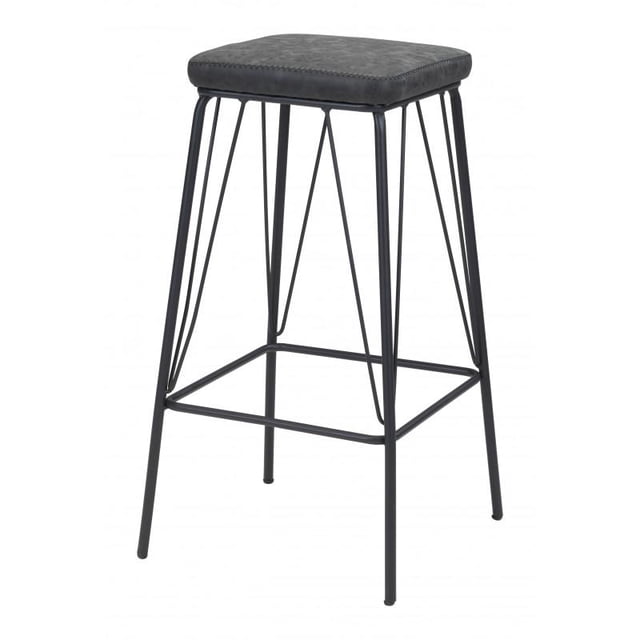 Banco de Bar Kessa Muebles Samuel Negro 43 x 76 x 43 cm