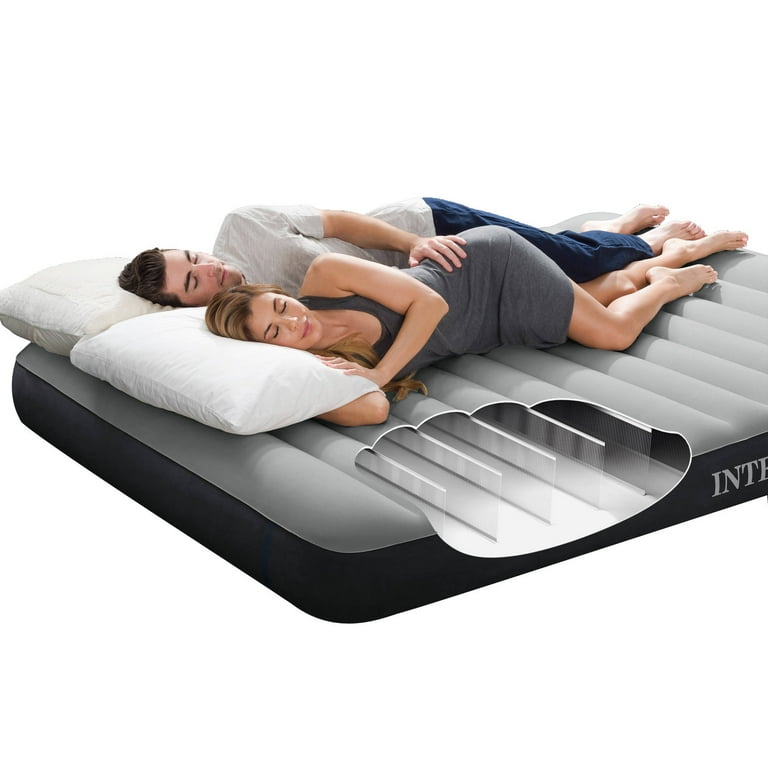 Intex deluxe single high airbed cheap