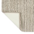 thumbnail image 3 of Mineral Spring Luxury Bath Stripe Tufted Polyester Bath Rug, Polished Taupe, 17" x 24", 3 of 7