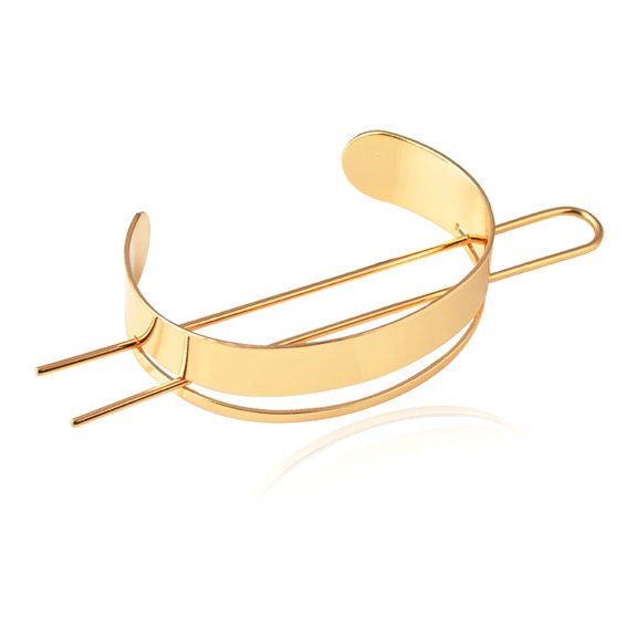 KANPRINCESS Metal Hair Stick, Retro Traceless Hair Chopstick, Strong Aluminium Hair Bun, Gold Hair Clips, Ponytail Holder Hair Styling Accessories for Make Hairstyles, Gold