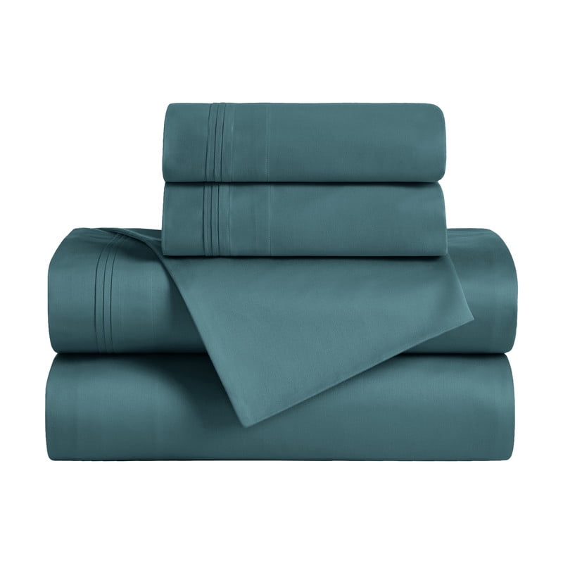 Superior Egyptian Cotton Deep Pocket 650 TC Sheet Set, Twin XL, Caribbean