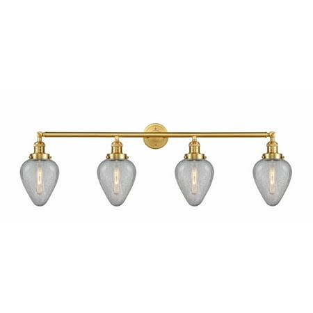 

Innovations 215-SG-G165 Geneseo 4 Light Bath Vanity Light part of the Franklin Restoration Collection Satin Gold