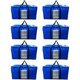 thumbnail image 1 of Cajas Mudanza, Paquete 8 Bolsas de Mudanza Extra Grandes, con Asas Reforzadas y Bolsillo para Etiquetas, Suministros Mudanza, Ventana Transparente (Azul), 1 of 4