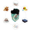 thumbnail image 4 of Turquoise Color Candy Spiral Laundry Basket with Handles 50L Collapsible Laundry Hamper for Bathroom Bedroom Laundry Room, 4 of 7