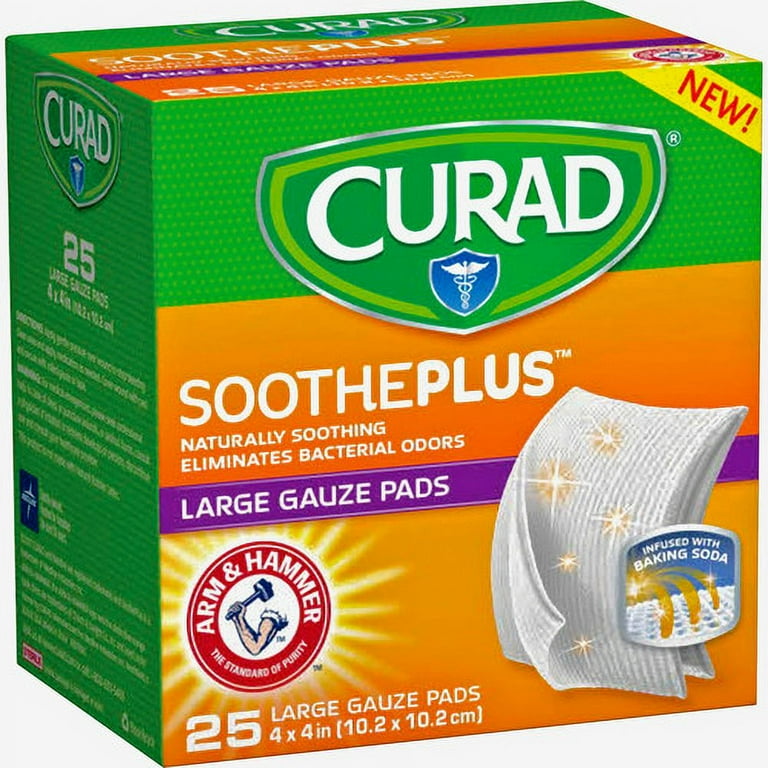 Curad SoothePlus Medium Non-stick Pads - 2 Curad SoothePlus Medium Non-stick Pads - 2