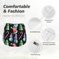 thumbnail image 4 of Daiia Disco Mirror Ball Snowman Pattern Women's 2 in 1 Running Shorts - Lightweight Athletic Workout Gym Yoga Shorts Liner with Phone Pockets-Medium, 4 of 7