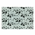 thumbnail image 1 of Bones Cutting Board, Monochrome Style Pattern of Puppy Paws on a Plain Background, Decorative Tempered Glass Cutting and Serving Board, in 3 Sizes, by Ambesonne, 1 of 2