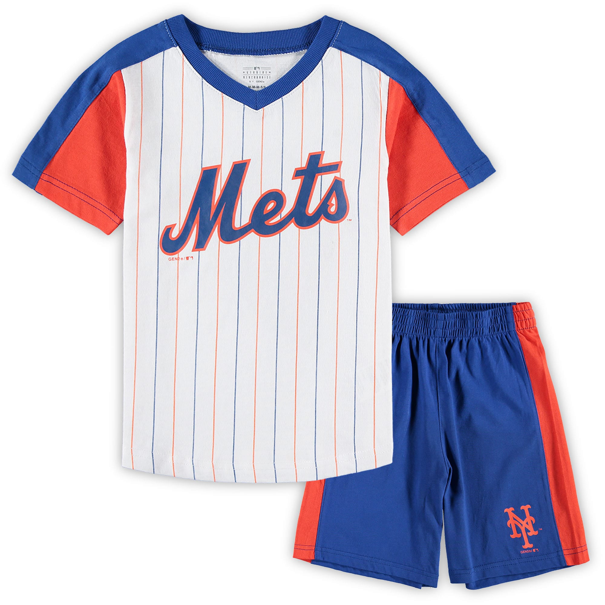 NEW Boys NY New York Mets Shorts Tank Top Shirt Set Outfit Size 2T 2 T Toddler 