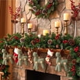 thumbnail image 4 of Cadancy Christmas Ornaments Fabric Reindeer Hanging Pendant Tree Decoration Holiday Seasonal Home Decor Party Rustic Mantle Wall Window Decorations, 4 of 6