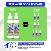 ZORBX Unscented Odor Eliminator Spray for Hospitals & Healthcare Deodorizer for Pets & Home (7.5 Fl oz x 2)